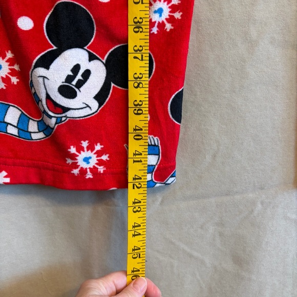 Disney Mickey Mouse Women’s L Winter Theme Fleece Lounge/Pajama Pants - Picture 5 of 7
